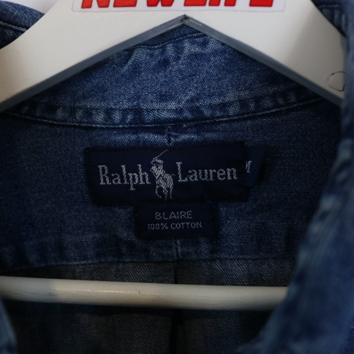 Vintage 80's Ralph Lauren Denim Button Up - L-NEWLIFE Clothing
