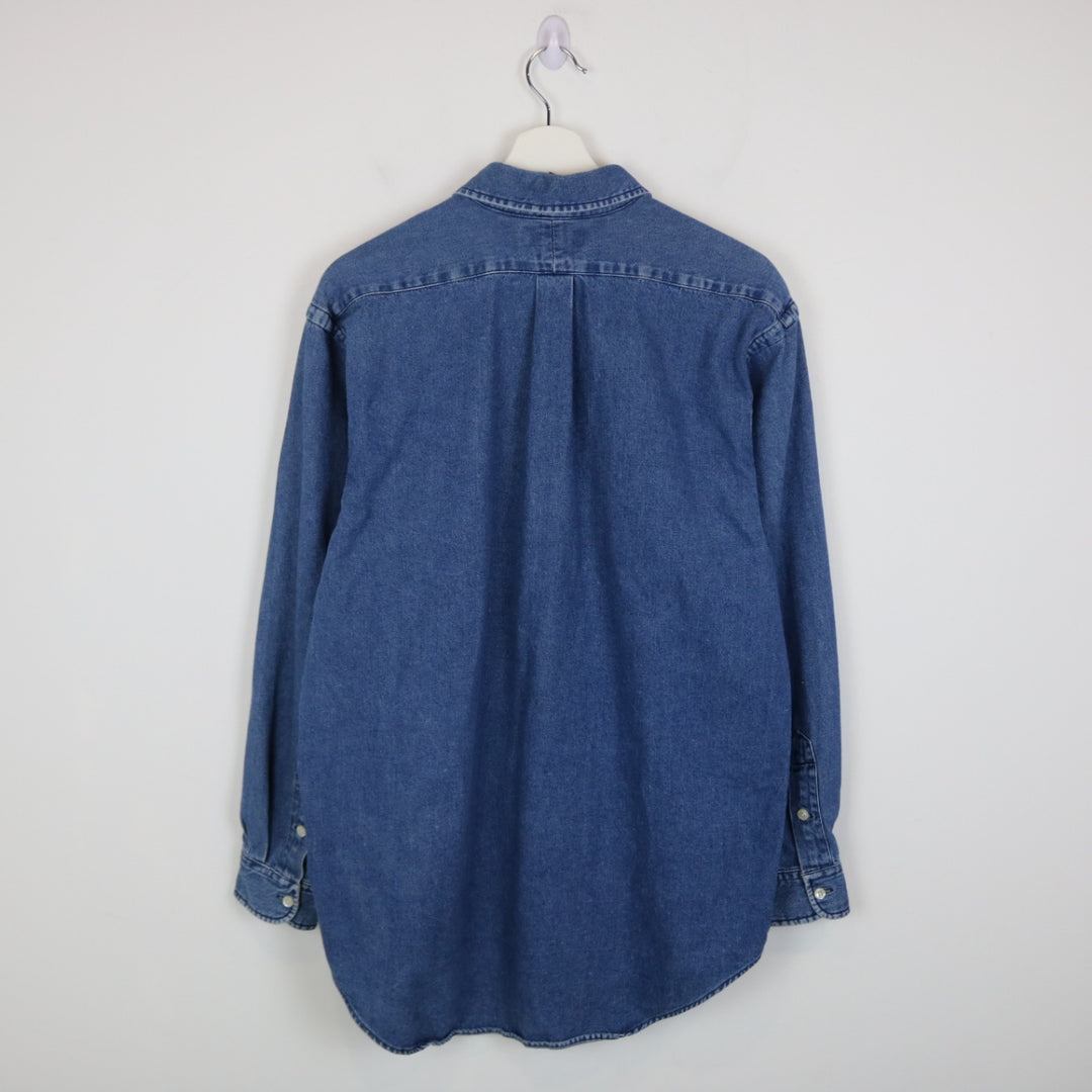 Vintage 80's Ralph Lauren Denim Button Up - L-NEWLIFE Clothing
