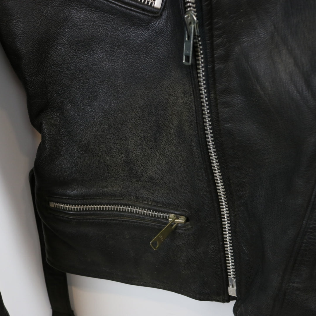 Vintage 90's Leather Biker Jacket - M-NEWLIFE Clothing