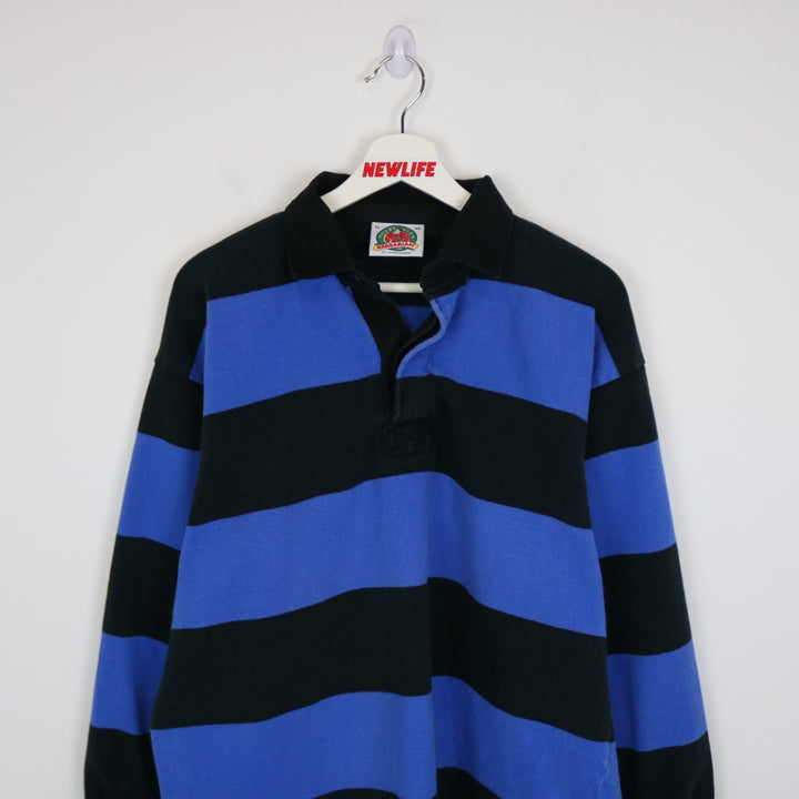 Vintage 00's Striped Rugby Polo Shirt - XL-NEWLIFE Clothing