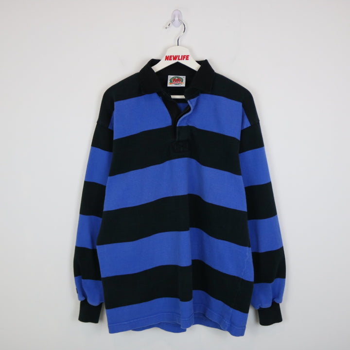 Vintage 00's Striped Rugby Polo Shirt - XL-NEWLIFE Clothing