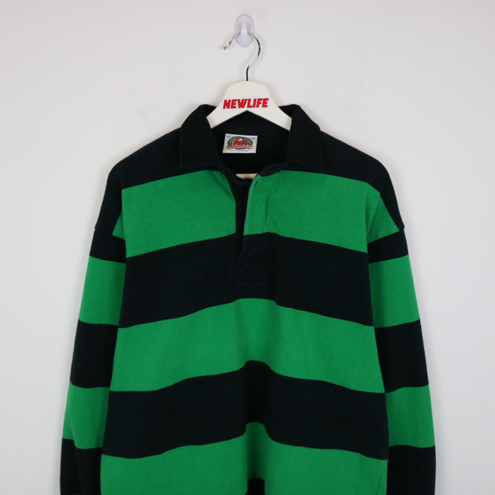 Vintage 00's Striped Rugby Polo Shirt - XL-NEWLIFE Clothing