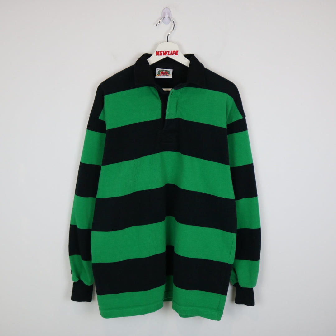 Vintage 00's Striped Rugby Polo Shirt - XL-NEWLIFE Clothing