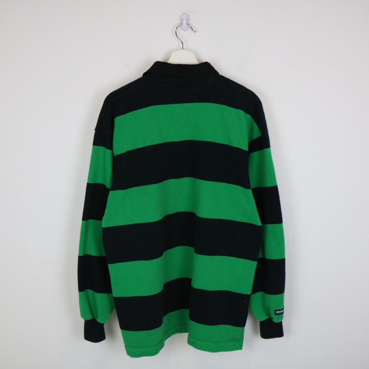 Vintage 00's Striped Rugby Polo Shirt - XL-NEWLIFE Clothing