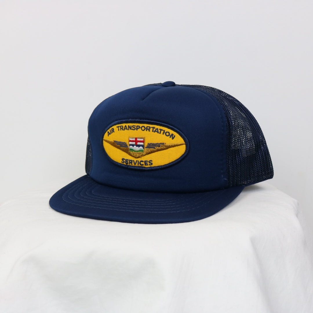 Vintage 80's Air Transportation Services Trucker Hat - OS-NEWLIFE Clothing