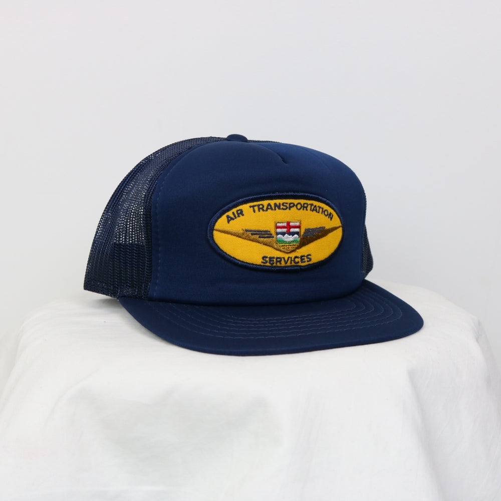 Vintage 80's Air Transportation Services Trucker Hat - OS-NEWLIFE Clothing