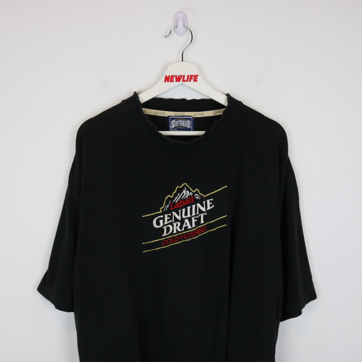 Vintage 90's Labatt Genuine Draft Beer Tee - XL-NEWLIFE Clothing