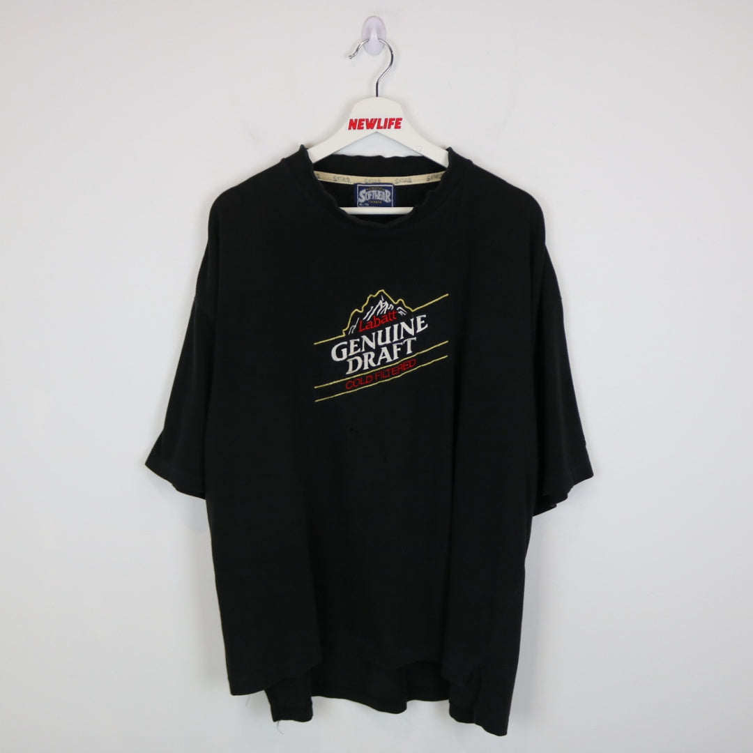 Vintage 90's Labatt Genuine Draft Beer Tee - XL-NEWLIFE Clothing