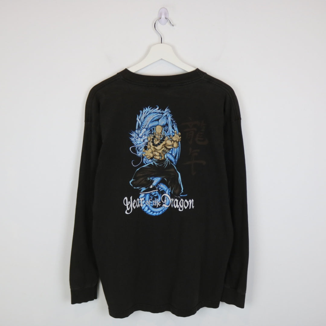 Vintage 90's Year of the Dragon Long Sleeve Tee - L-NEWLIFE Clothing