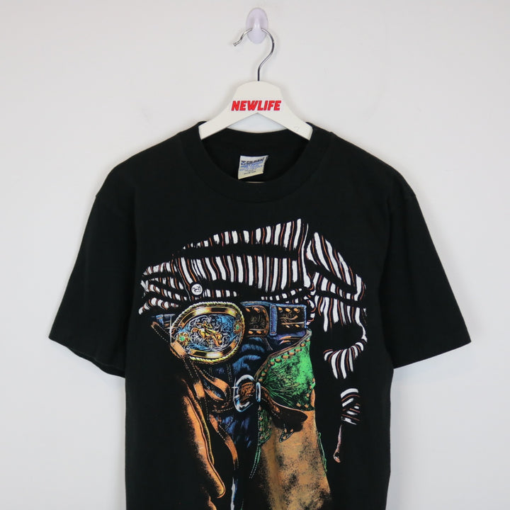 Vintage 90's Cowboy Standout Designs Tee - M-NEWLIFE Clothing