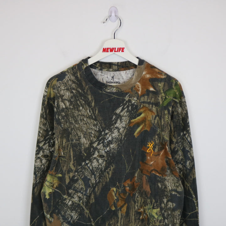 Y2K Browning Real Tree Camo Long Sleeve Tee - L-NEWLIFE Clothing