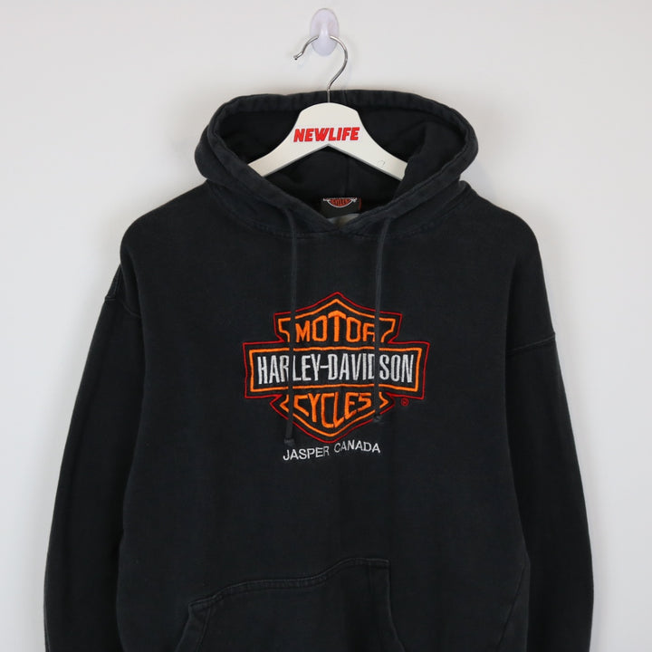 Vintage 00's Harley Davidson Jasper Hoodie - M-NEWLIFE Clothing