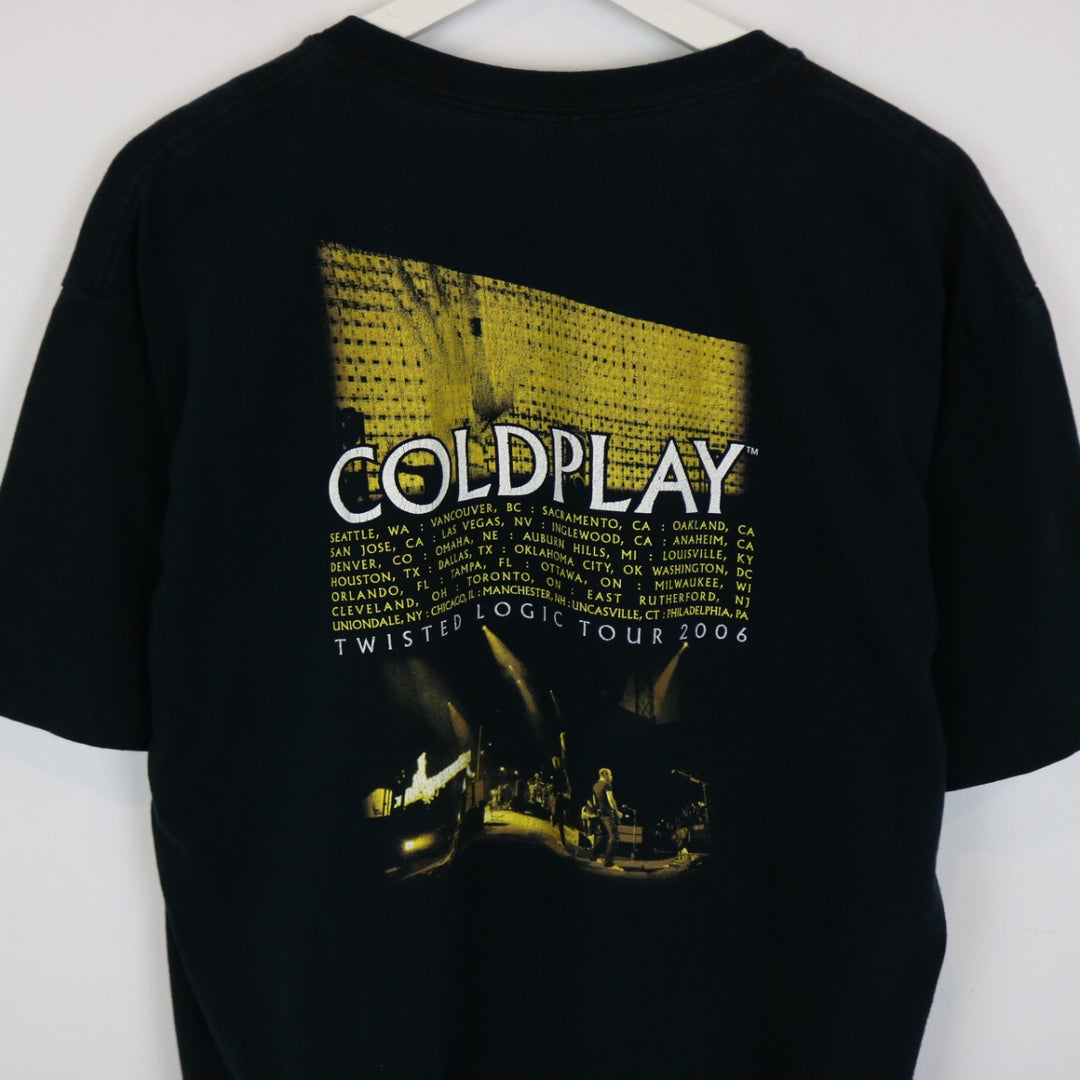 Vintage 2006 Coldplay Twisted Logic Tour Tee - L-NEWLIFE Clothing