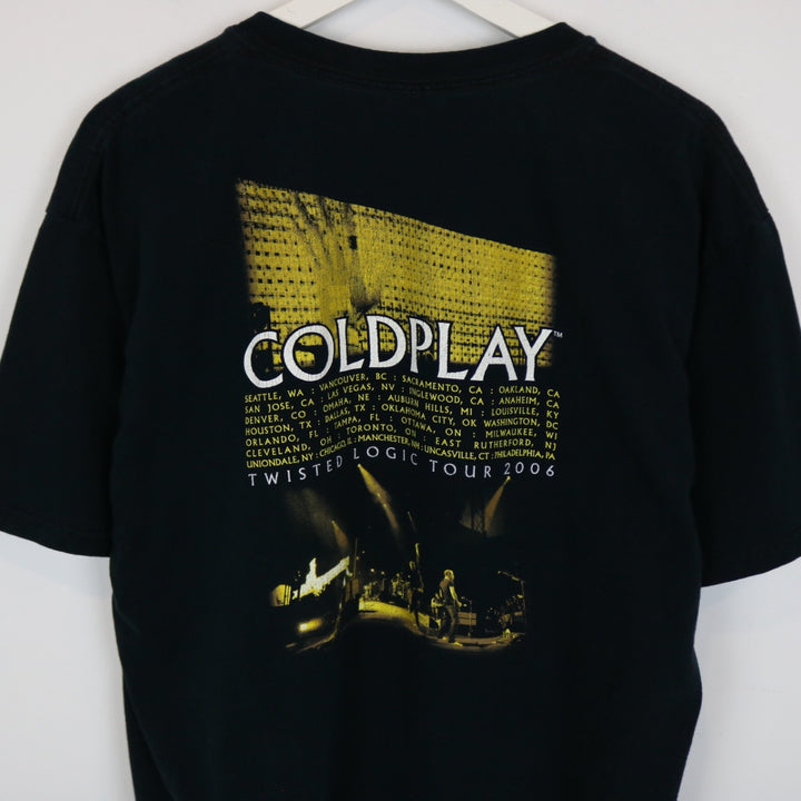 Vintage 2006 Coldplay Twisted Logic Tour Tee - L-NEWLIFE Clothing
