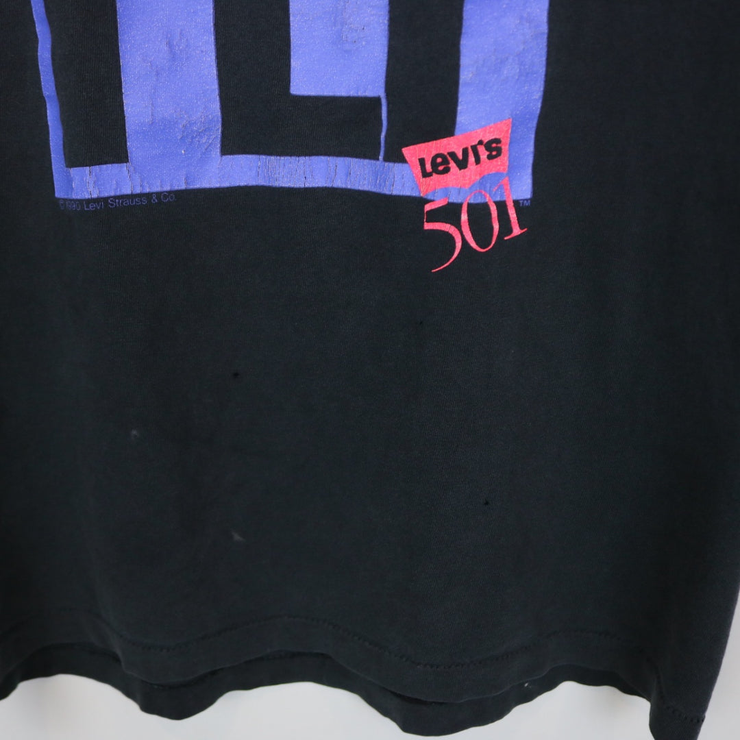 Vintage 90's Button Your Fly Levi's 501 Tee - M-NEWLIFE Clothing