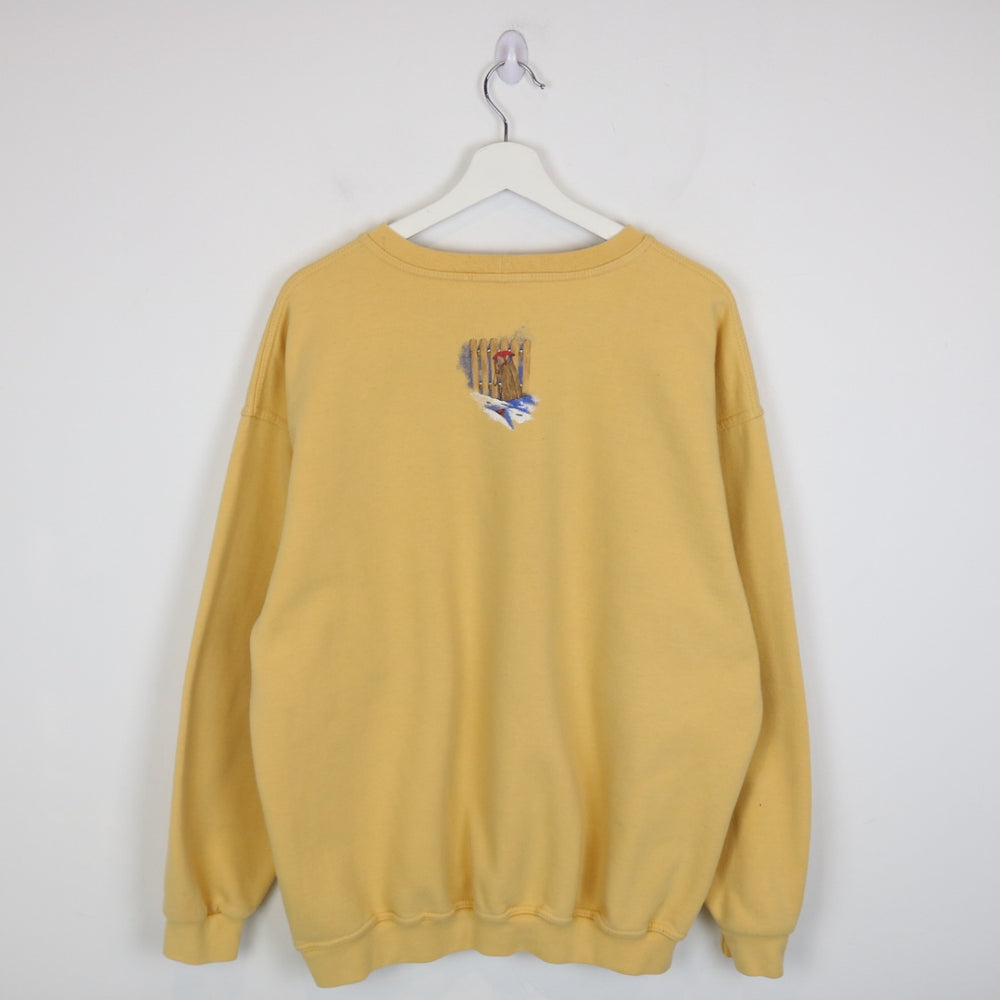 Vintage 90's Winter Nature Northern Reflections Crewneck - L-NEWLIFE Clothing