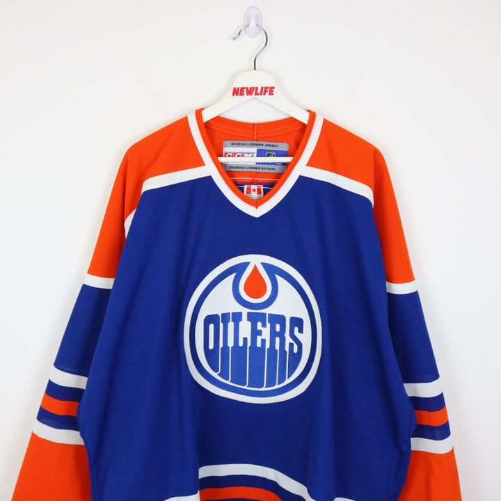 Vintage 90's Edmonton Oilers NHL CCM Jersey - XXL-NEWLIFE Clothing