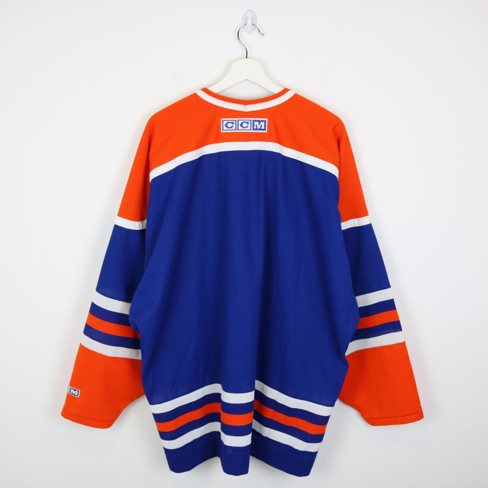 Vintage 90's Edmonton Oilers NHL CCM Jersey - XXL-NEWLIFE Clothing