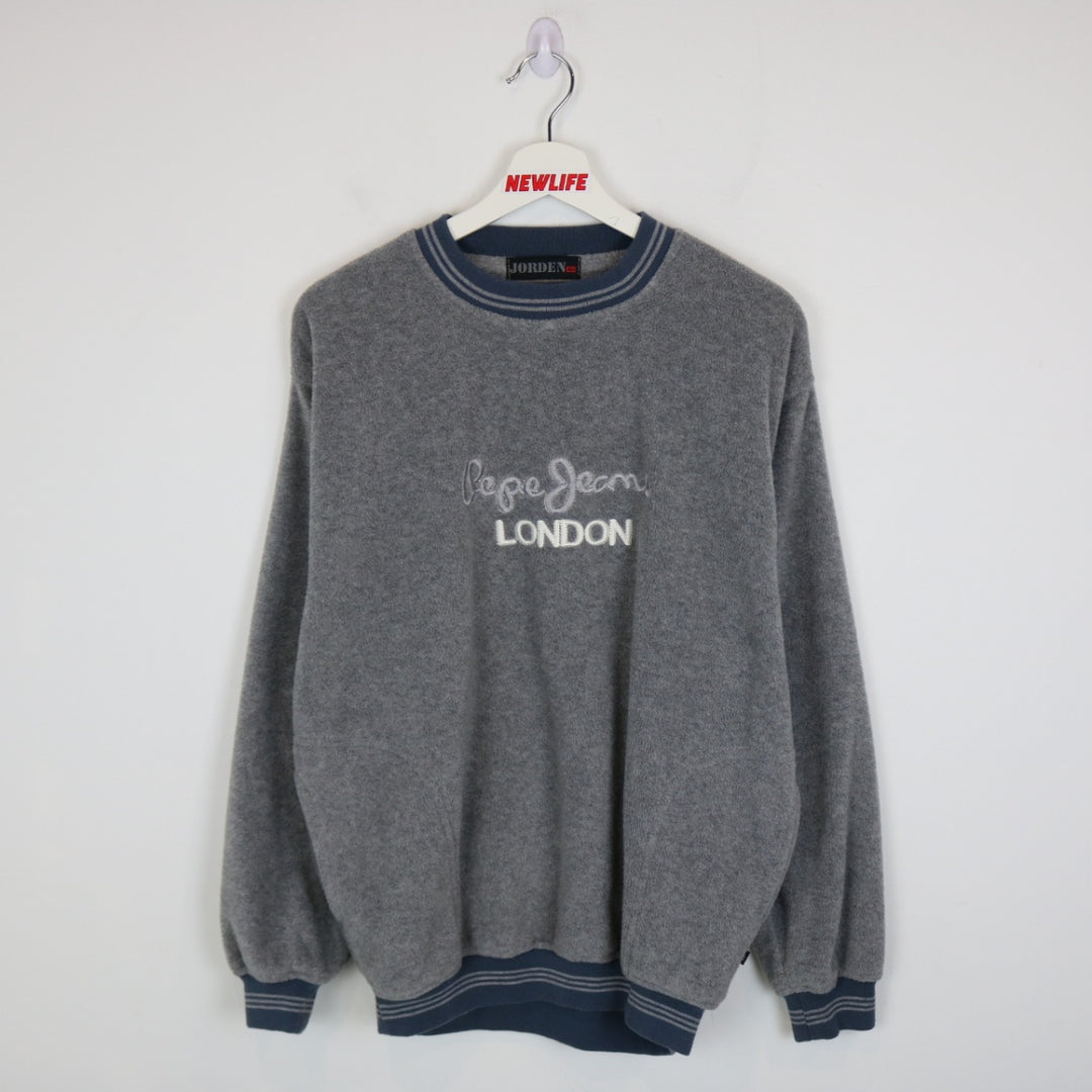 Vintage 90's Pepe Jeans London Fleece Sweater - M-NEWLIFE Clothing