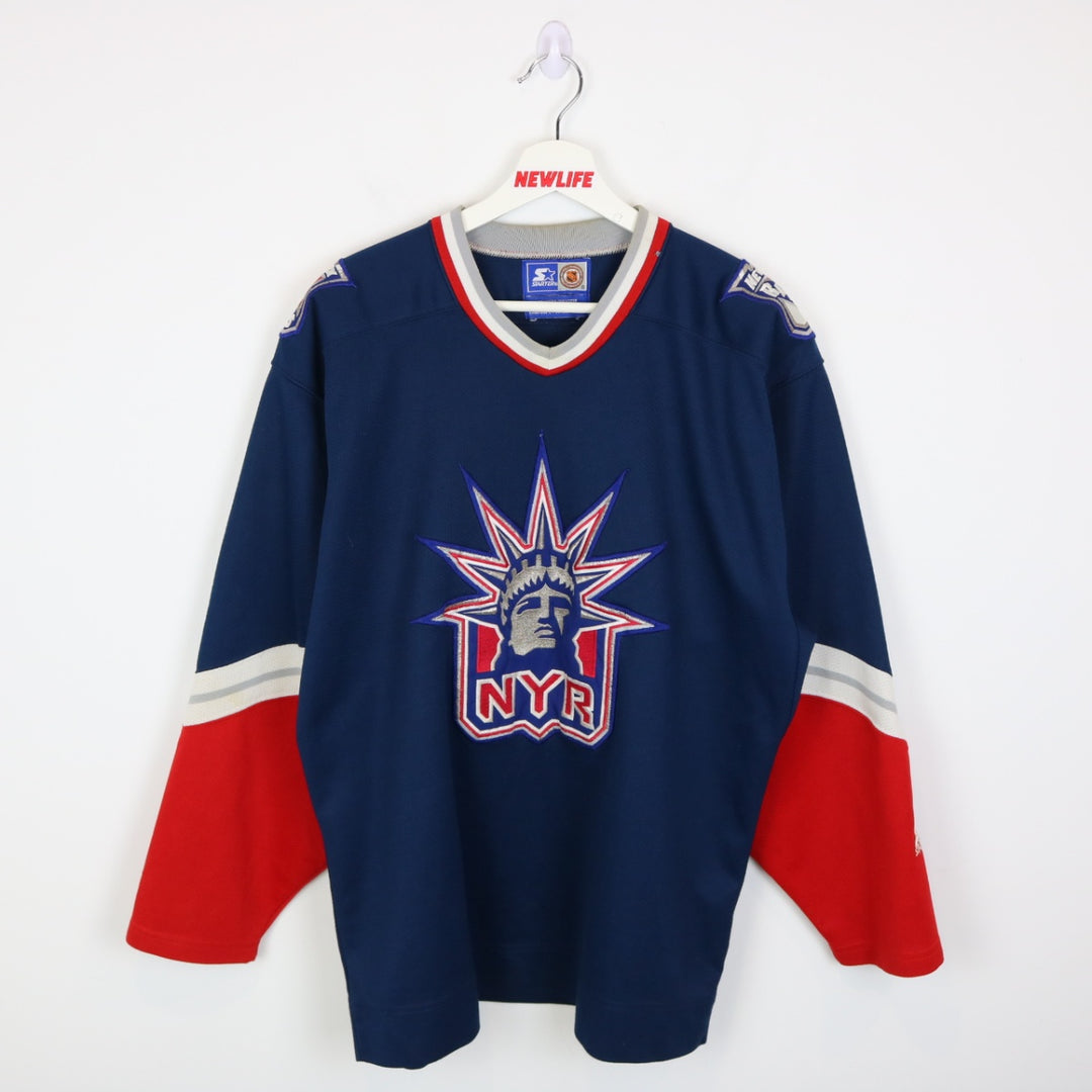 Vintage 90's New York Rangers Statue of Liberty NHL Jersey - M-NEWLIFE Clothing