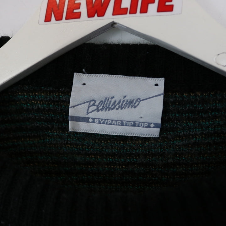 Vintage 80's Bellisimo Patterned Knit Sweater - L-NEWLIFE Clothing