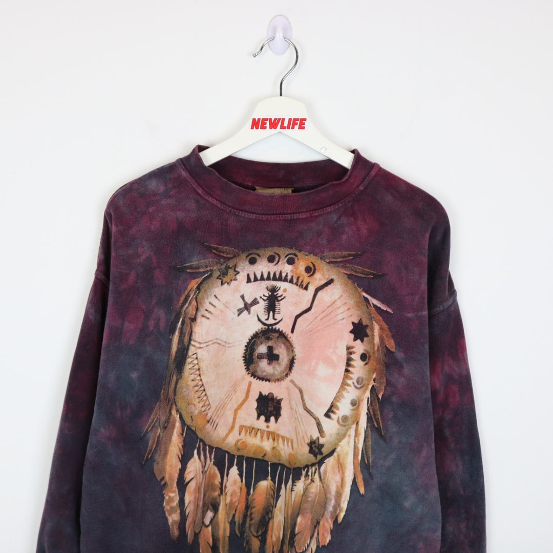 Vintage 90's Dreamcatcher Tie Dye Crewneck - L-NEWLIFE Clothing