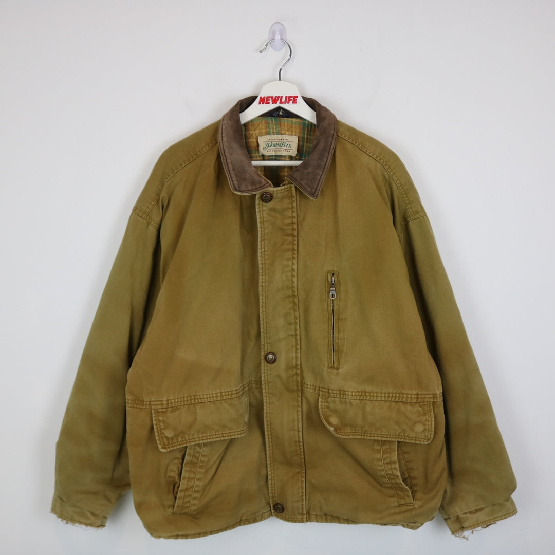 Vintage 90's St. Johns Bay Flannel Lined Chore Jacket - XL-NEWLIFE Clothing