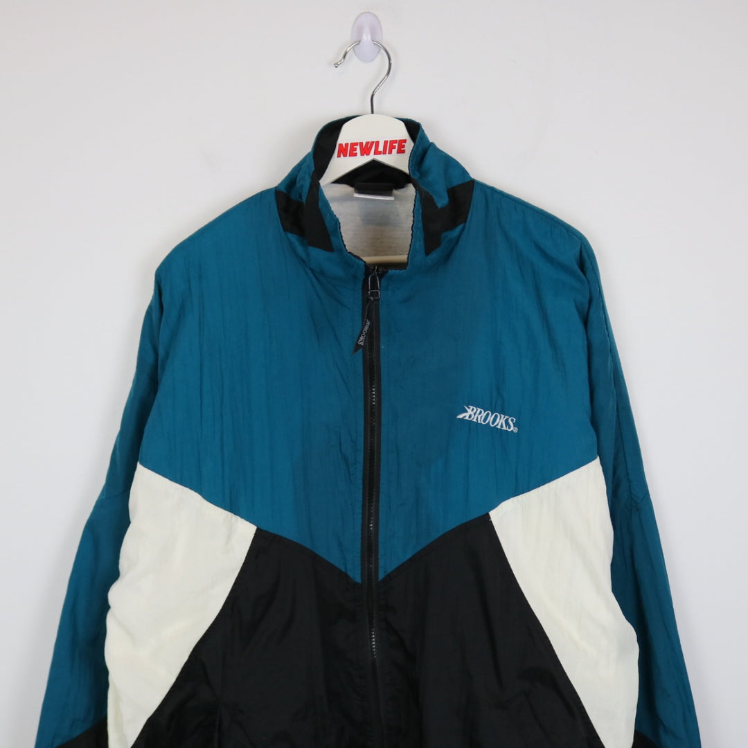 Vintage 90's Brooks Windbreaker Jacket - L-NEWLIFE Clothing