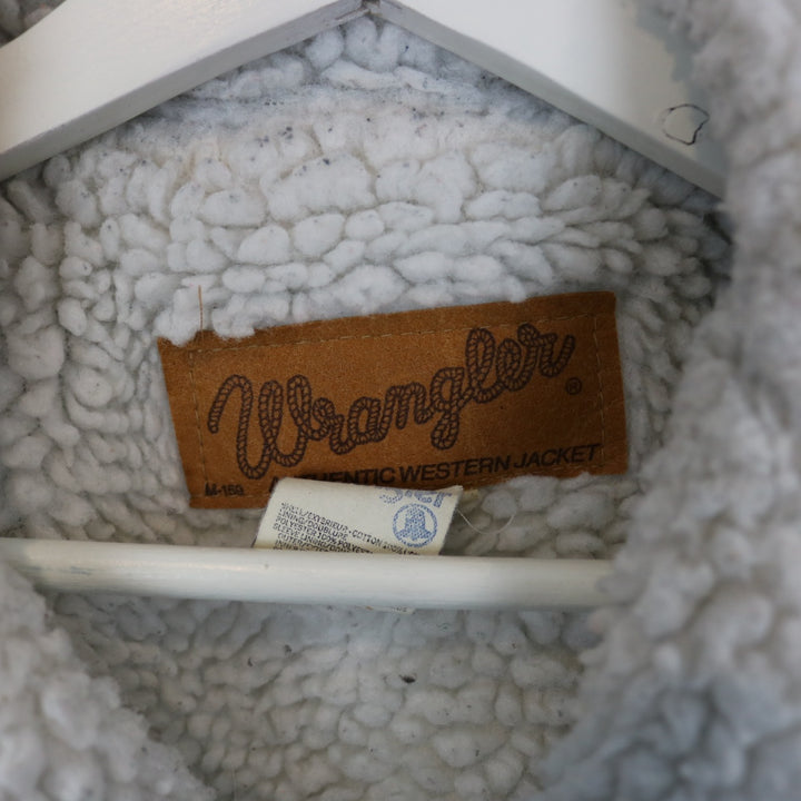 Vintage 80's Wrangler Sherpa Lined Denim Jacket - M/L-NEWLIFE Clothing