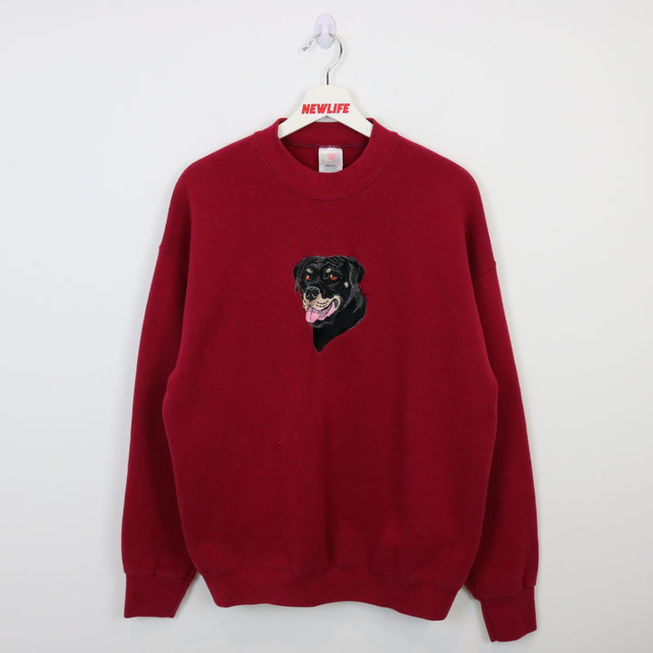 Vintage 90's Rottweiler Dog Crewneck - L-NEWLIFE Clothing