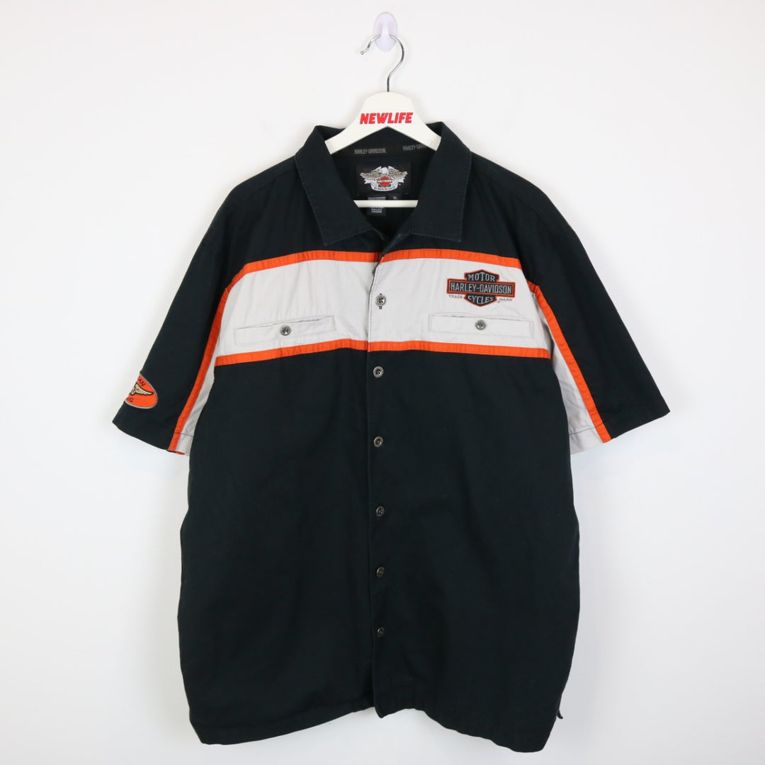 Vintage Harley Davidson Short Sleeve Button Up - XL-NEWLIFE Clothing