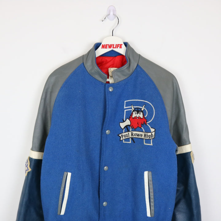 Vintage 1987 Paul Rowe Highschool Varsity Jacket - M-NEWLIFE Clothing