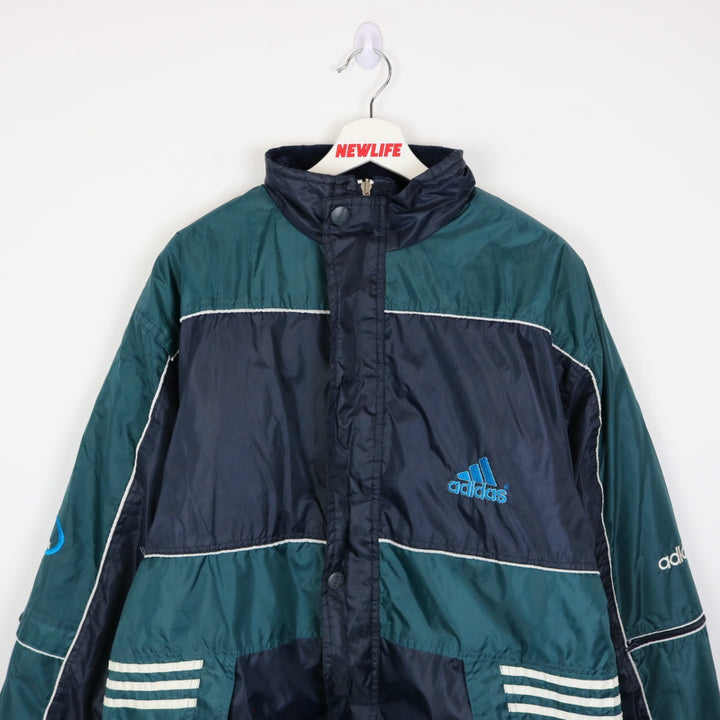 Vintage 90's Bootleg Adidas Reversible Puffer Jacket - M/L-NEWLIFE Clothing