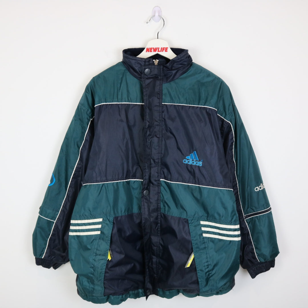 Vintage 90's Bootleg Adidas Reversible Puffer Jacket - M/L-NEWLIFE Clothing