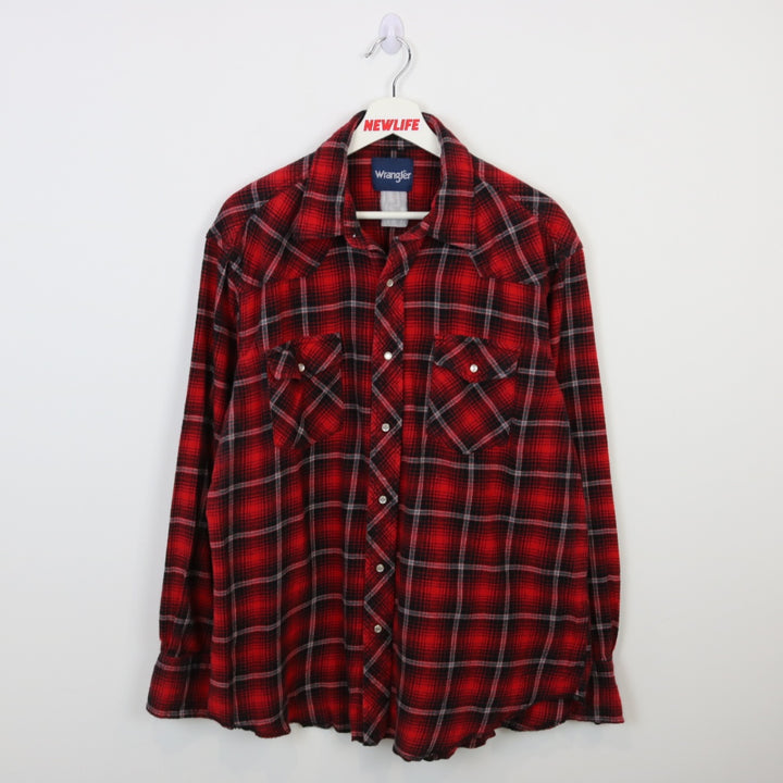 Vintage 00's Wrangler Plaid Western Button Up - M/L-NEWLIFE Clothing