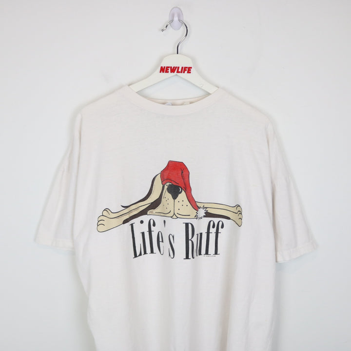 Vintage 90's Life's Ruff Dog Tee - XXL-NEWLIFE Clothing