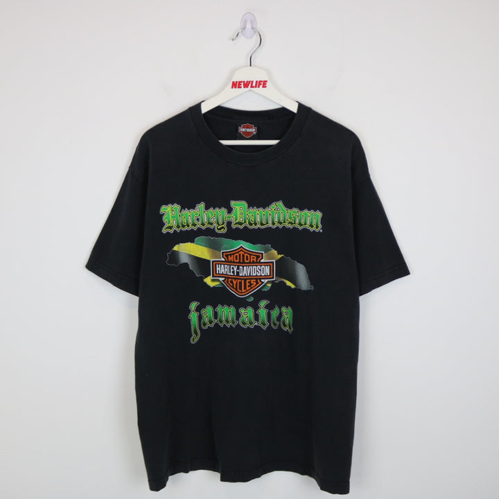 Vintage 00's Harley Davidson Jamaica Tee - L-NEWLIFE Clothing