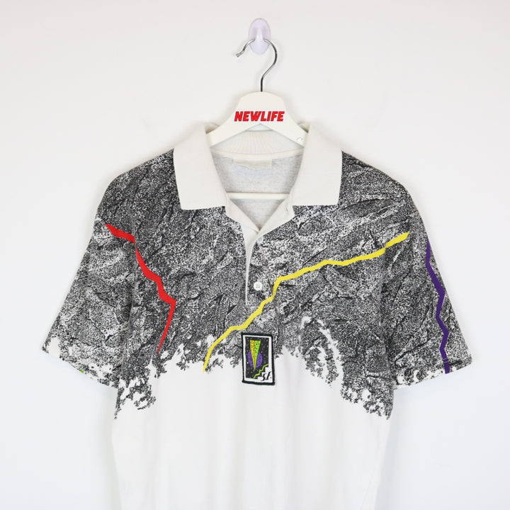 Vintage 80's Adidas Stefan Edberg Tennis Polo Shirt - M-NEWLIFE Clothing