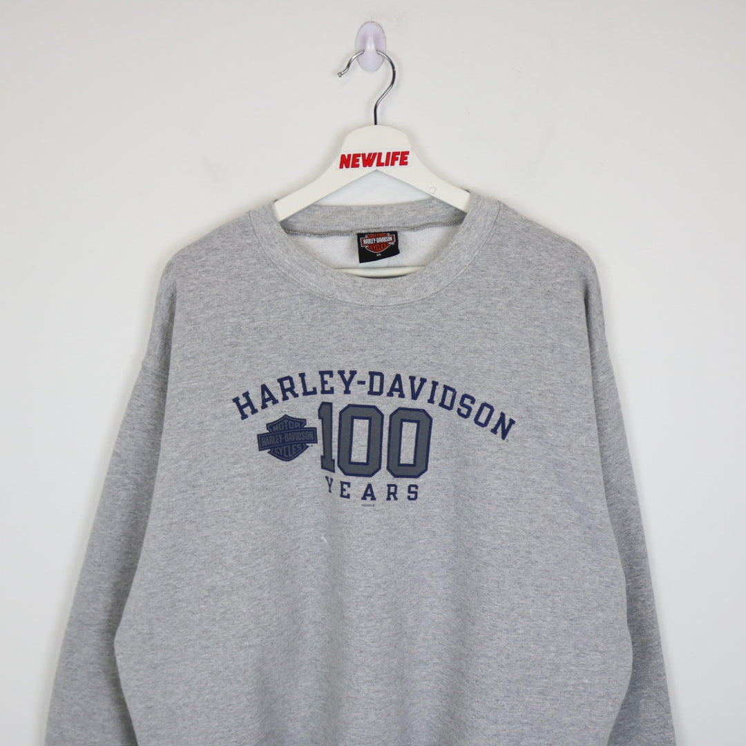 Vintage 2002 Harley Davidson Donahue 100 Years Crewneck - XL-NEWLIFE Clothing