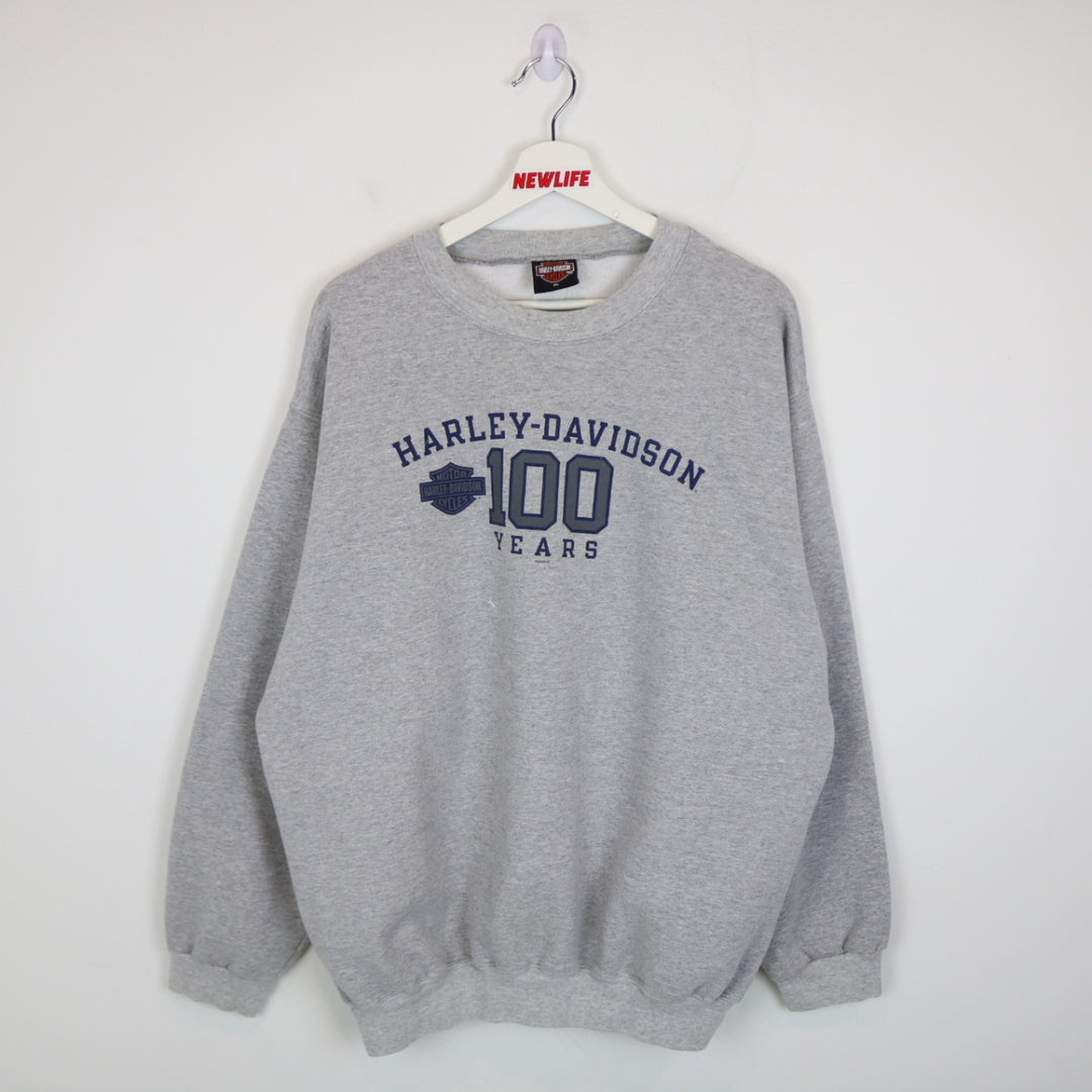 Vintage 2002 Harley Davidson Donahue 100 Years Crewneck - XL-NEWLIFE Clothing