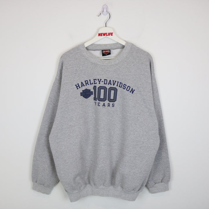 Vintage 2002 Harley Davidson Donahue 100 Years Crewneck - XL-NEWLIFE Clothing