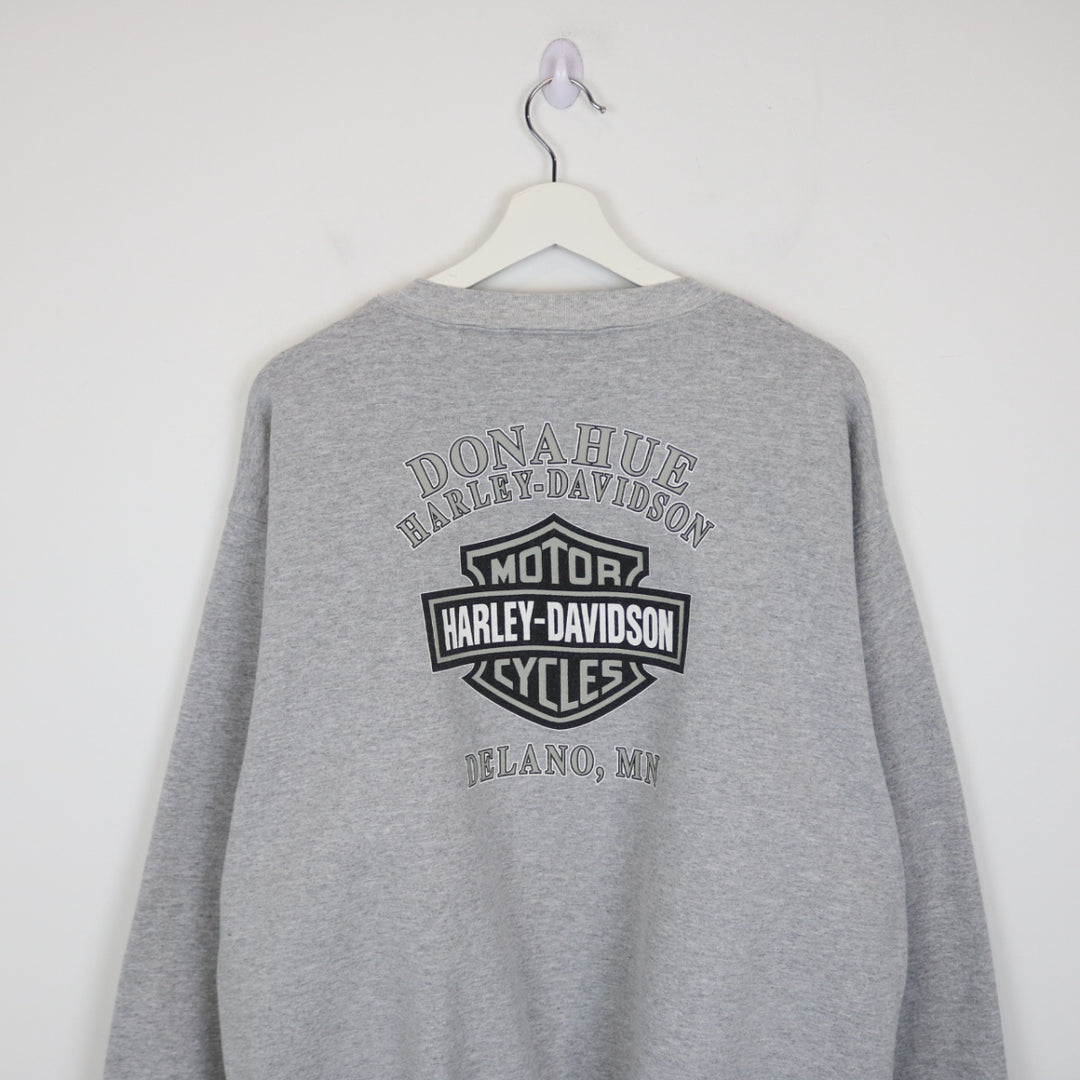 Vintage 2002 Harley Davidson Donahue 100 Years Crewneck - XL-NEWLIFE Clothing