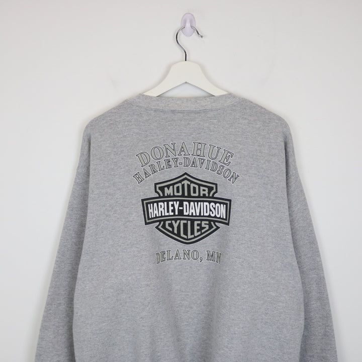 Vintage 2002 Harley Davidson Donahue 100 Years Crewneck - XL-NEWLIFE Clothing