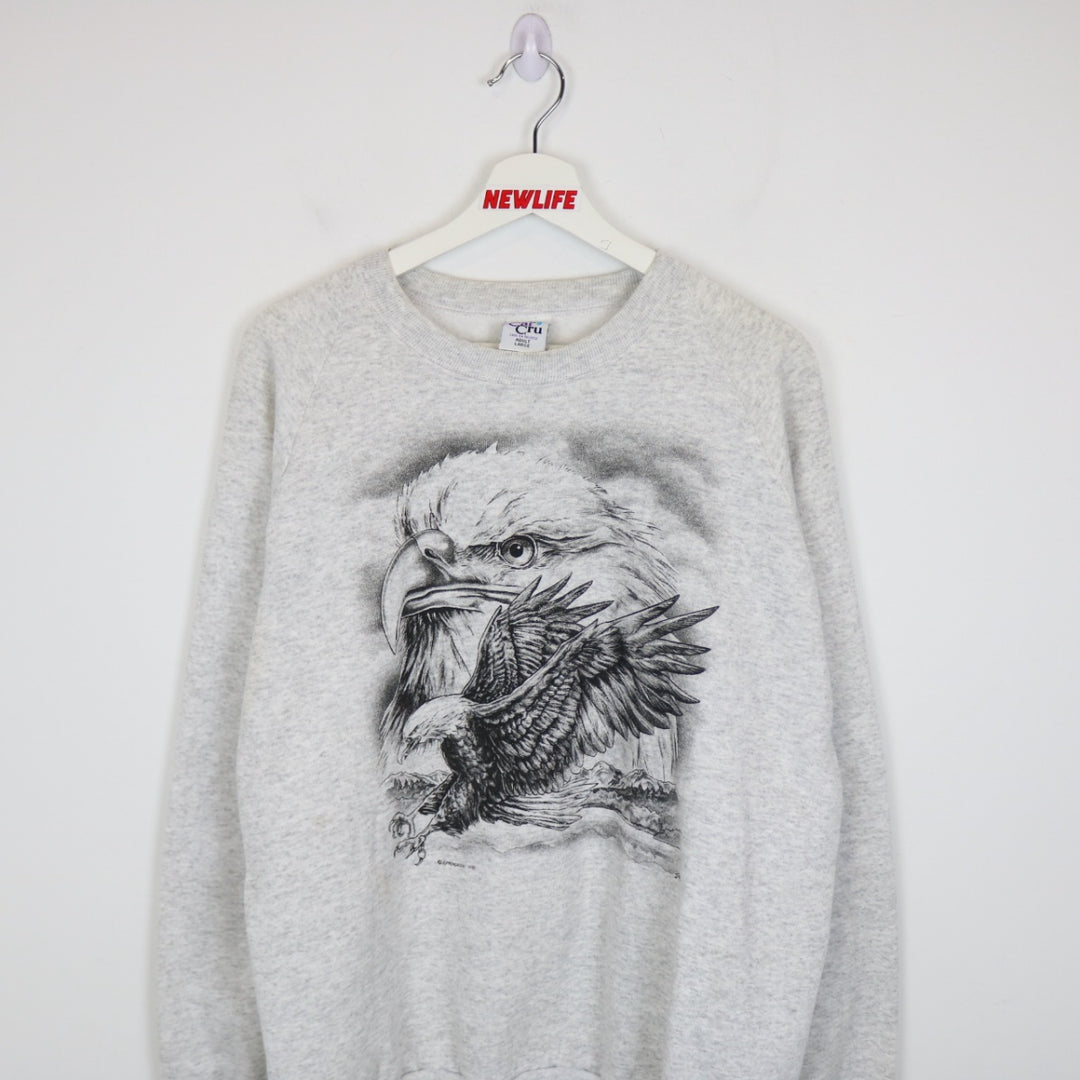 Vintage 90's Eagle Nature Crewneck - M-NEWLIFE Clothing