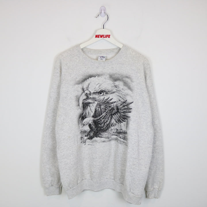Vintage 90's Eagle Nature Crewneck - M-NEWLIFE Clothing