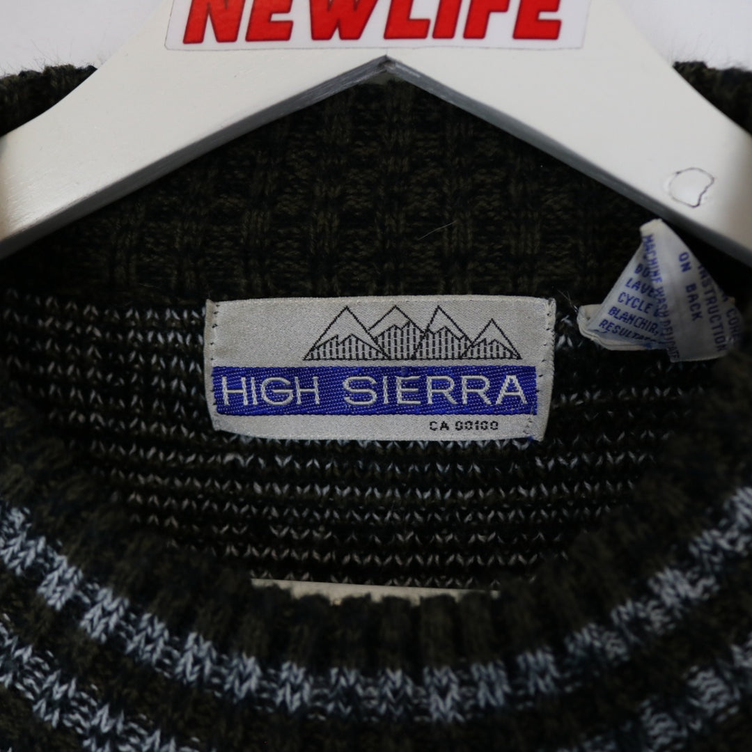 Vintage 80's High Sierra Patterned Knit Sweater - M-NEWLIFE Clothing