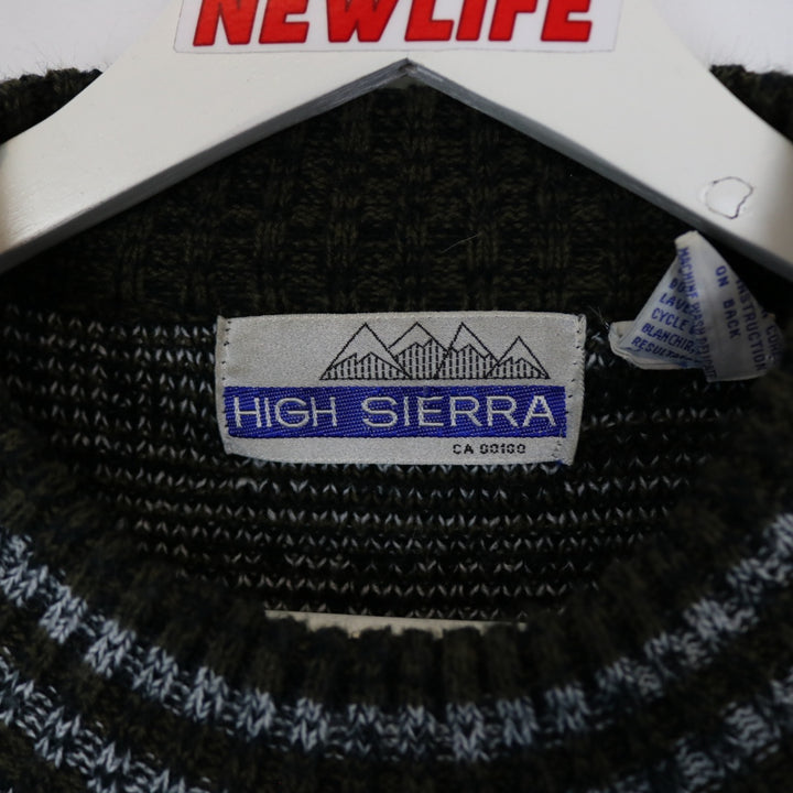 Vintage 80's High Sierra Patterned Knit Sweater - M-NEWLIFE Clothing
