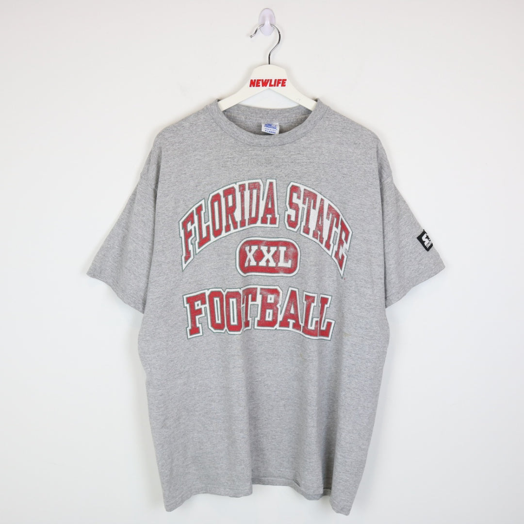 Vintage 90's Florida State University Football Tee - XL-NEWLIFE Clothing