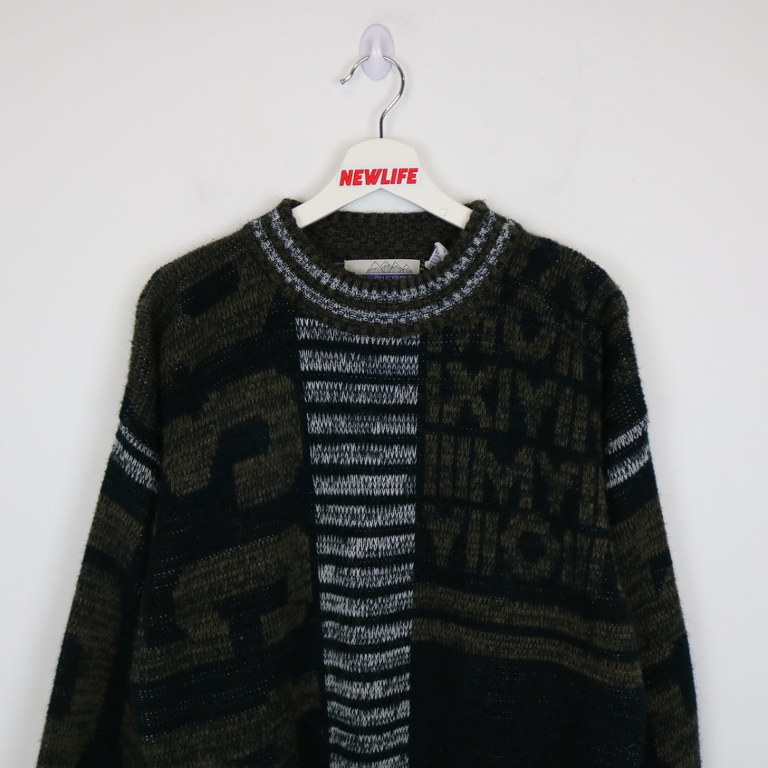 Vintage 80's High Sierra Patterned Knit Sweater - M-NEWLIFE Clothing