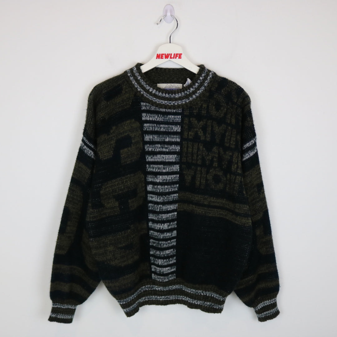 Vintage 80's High Sierra Patterned Knit Sweater - M-NEWLIFE Clothing